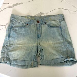 Madewell light wash shorts